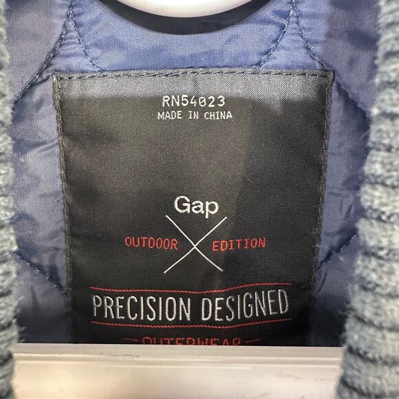 Gap‎ Outdoor Edition Jacket Mens S Navy Blue Quilted Full Zip Lightweight Travel - Picture 9 of 9